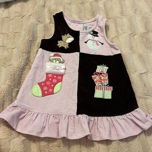 Youngland Girl Corduroy Christmas Jumper Dress Size 18M